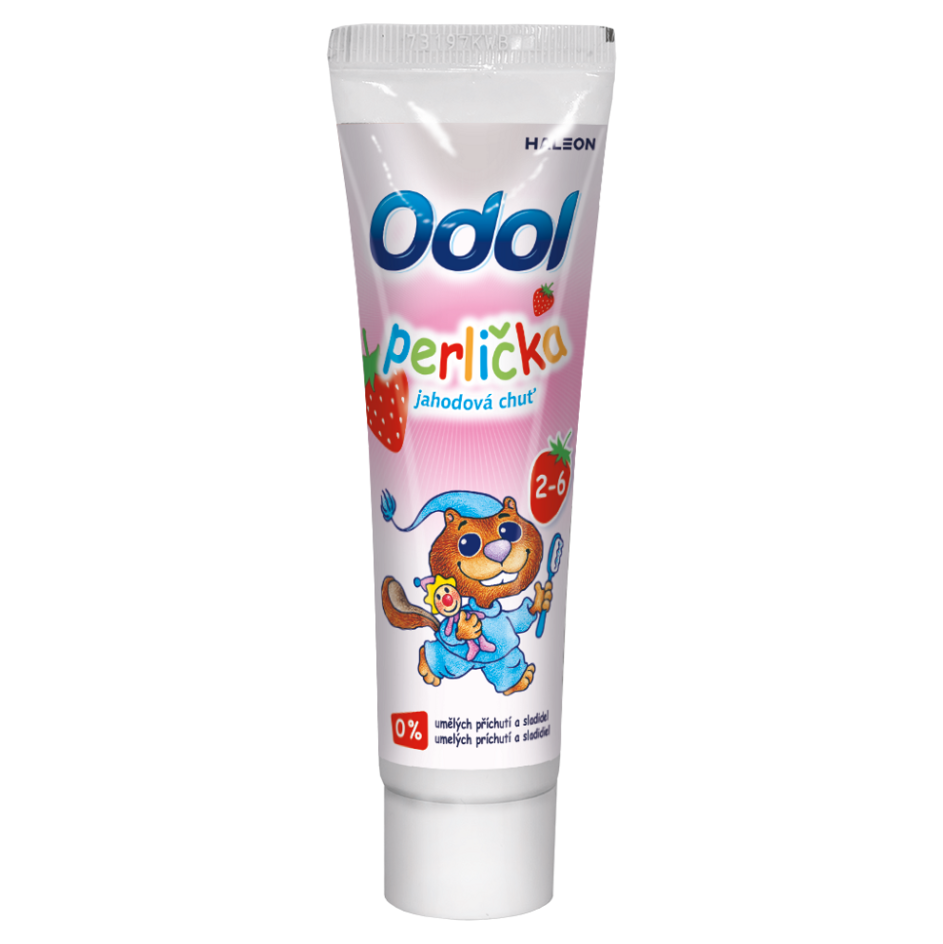 ﻿ODOL Perlička  jahodová chuť Zubní pasta od 2 let 50 ml