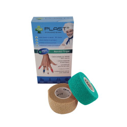 OK-plast Rychloobvaz Bandáž Finger 2,5 cm x 4,5 m 2 ks tělová a zelená