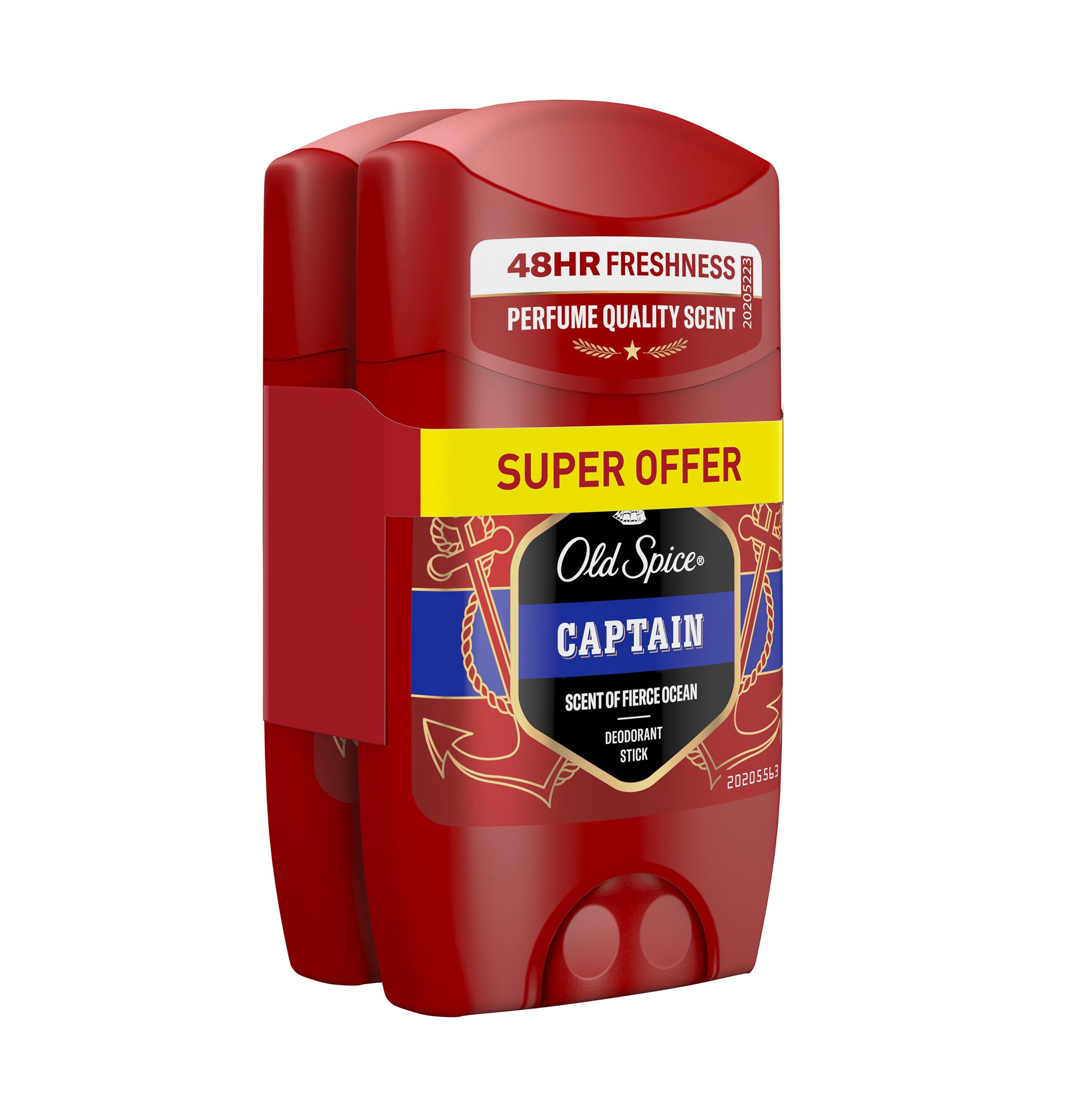 Old Spice Captain Pánský tuhý deodorant 2x50 ml