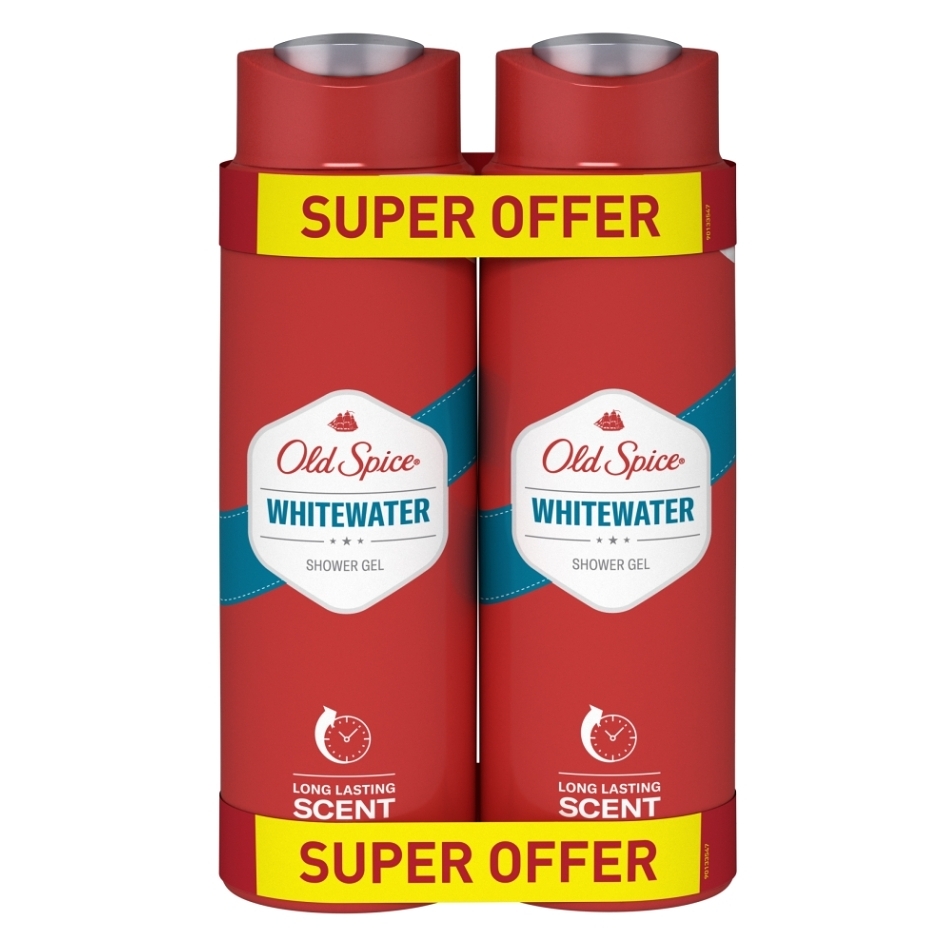 OLD SPICE Sprchový gel WhiteWater 2 x 400 ml