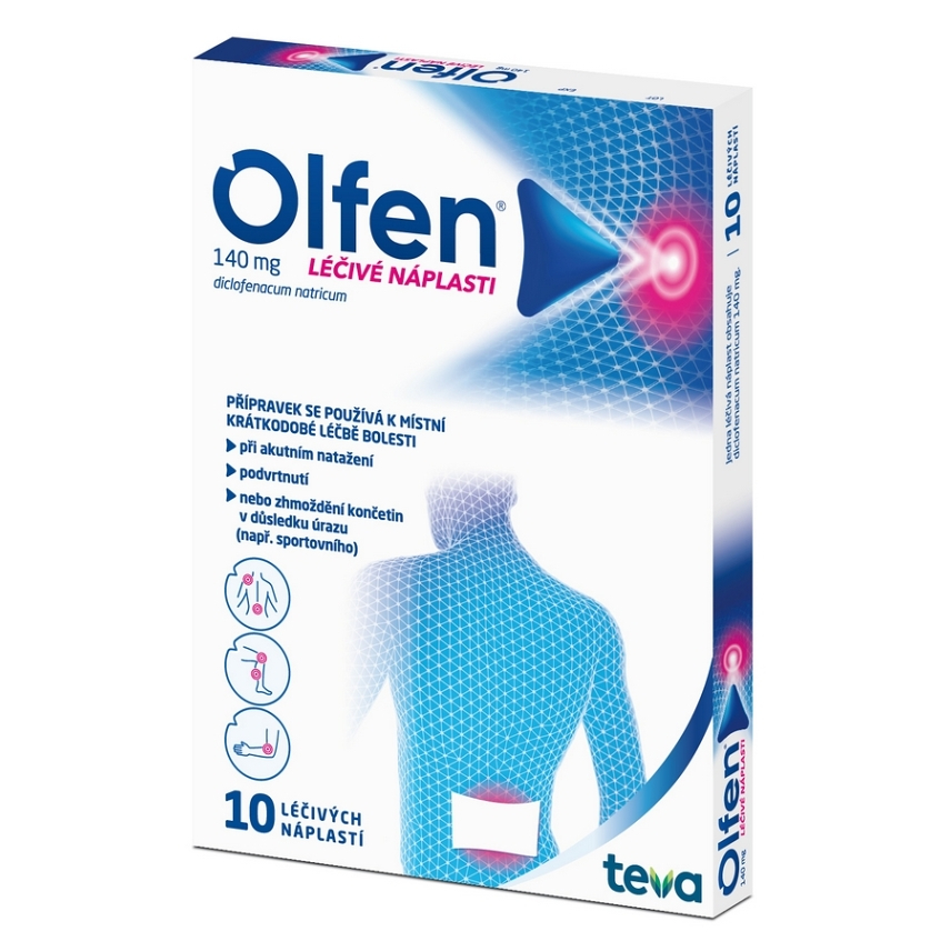 OLFEN Léčivé náplasti 140 mg 10 kusů