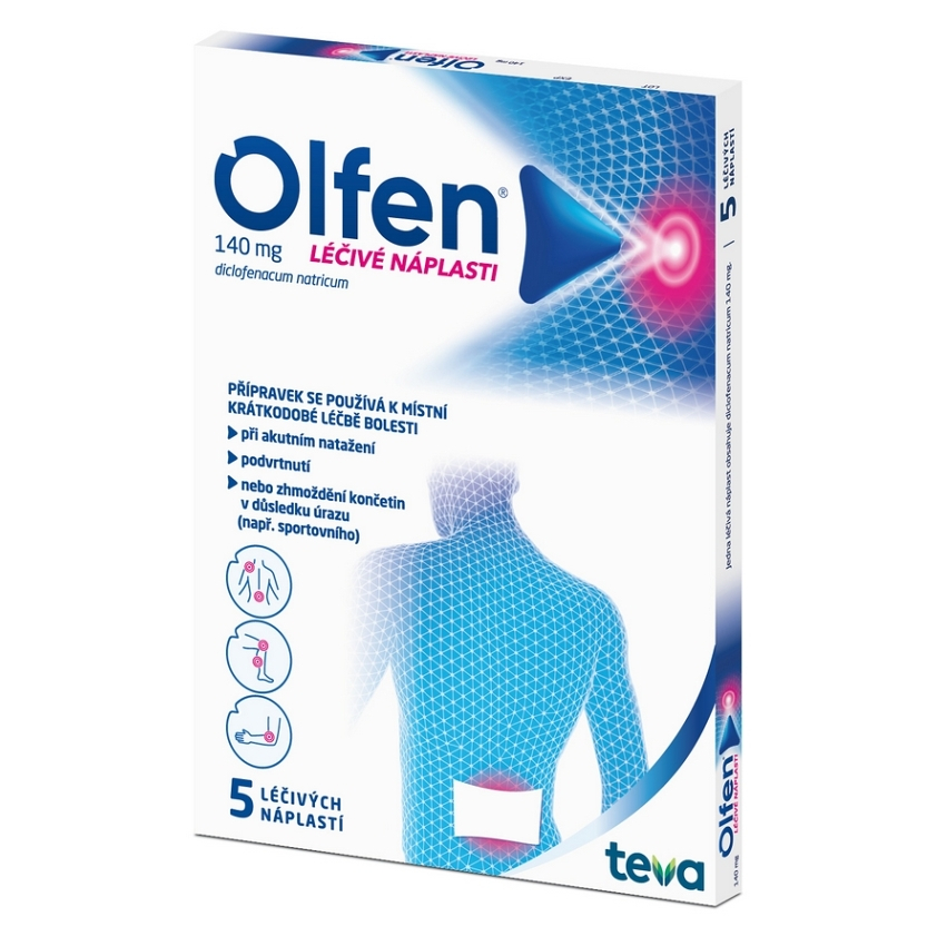 OLFEN Léčivé náplasti 140 mg 5 kusů