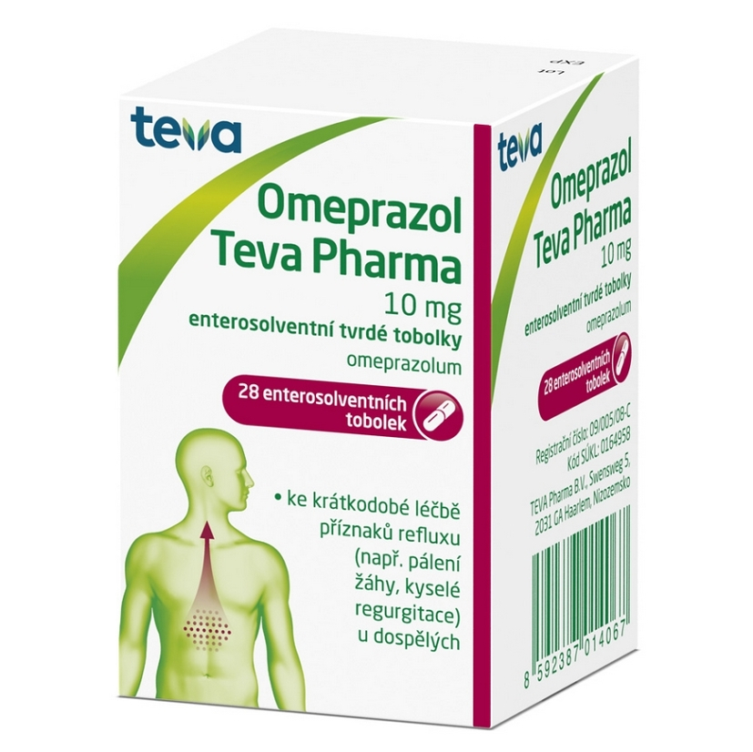 OMEPRAZOL Teva Pharma 10 mg 28 tobolek