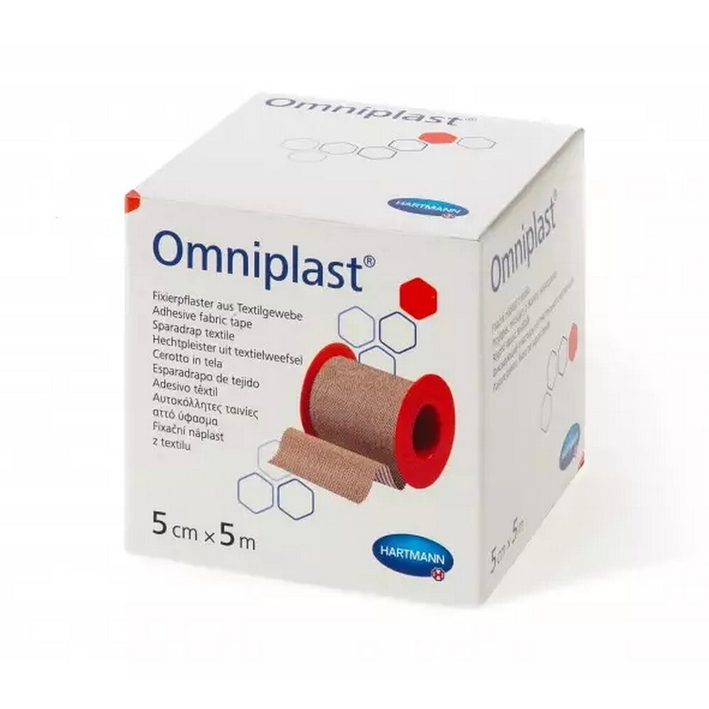 OMNIPLAST Náplast textilní 5 cm x 5 m 1 kus