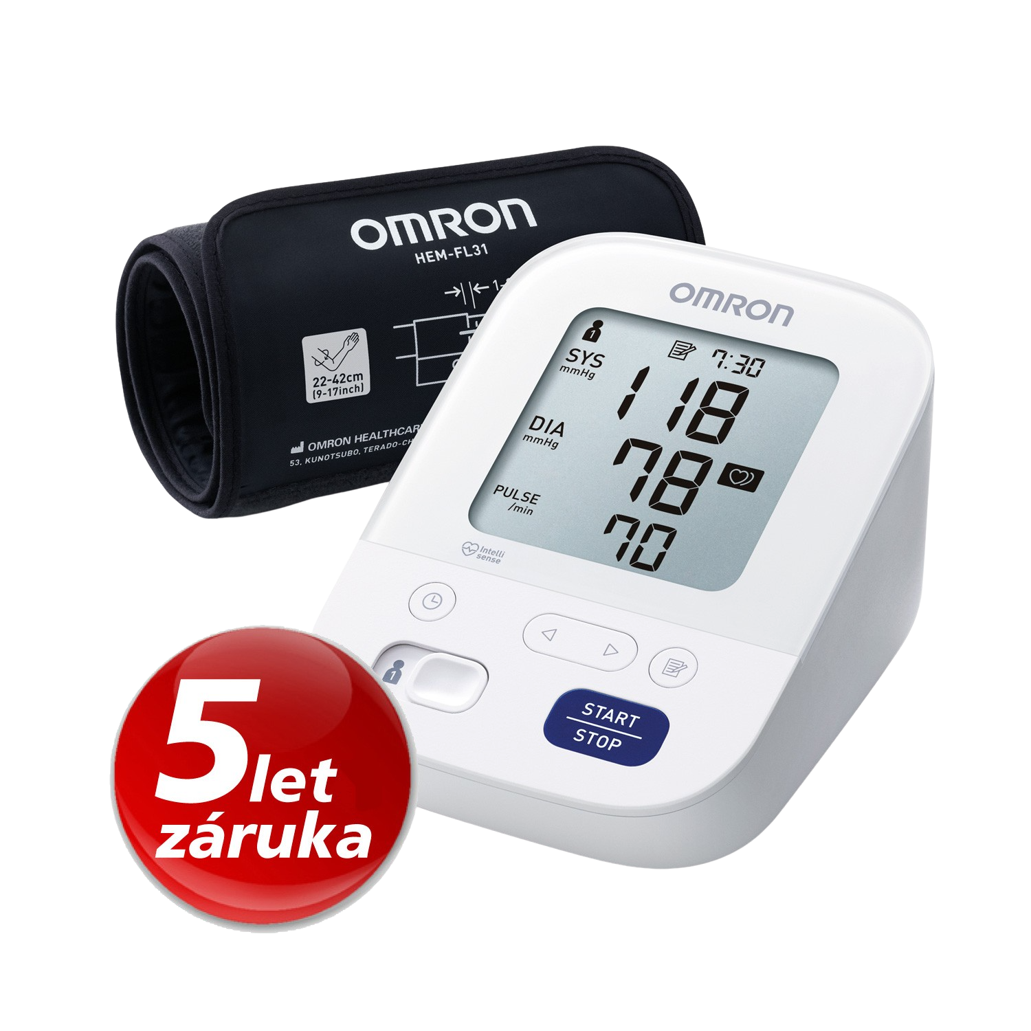 OMRON Tonometr se síťovým zdrojem M3 AC