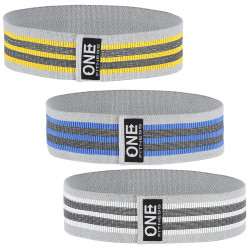 One Fitness Sada odporových gum Hip band HB001 3v1