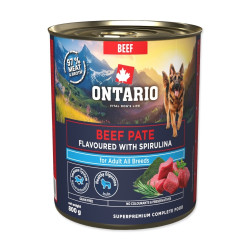 Ontario Adult hovězí pate s příchutí spiruliny konzerva 800 g
