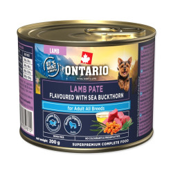 Ontario Adult jehněčí pate s příchutí rakytníku konzerva 200 g