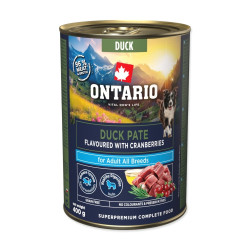 Ontario Adult kachní pate s příchutí brusinek konzerva 400 g