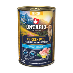 Ontario Adult kuřecí pate s příchutí borůvek konzerva 400 g