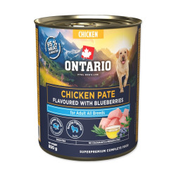 Ontario Adult kuřecí pate s příchutí borůvek konzerva 800 g
