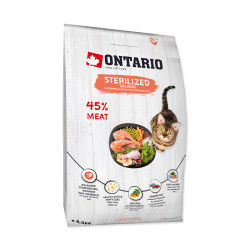 Ontario Cat Sterilised Salmon granule 6,5 kg