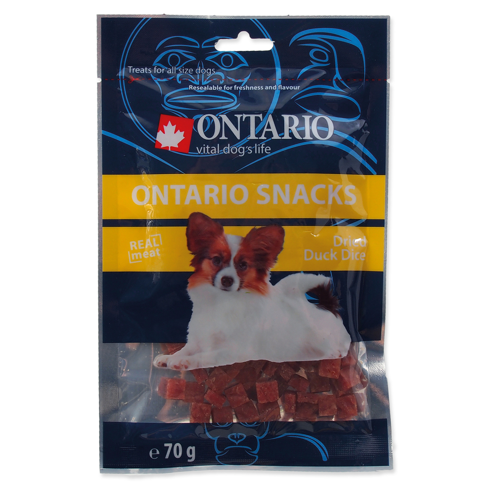 ONTARIO Kachní kousky pro psy 70 g
