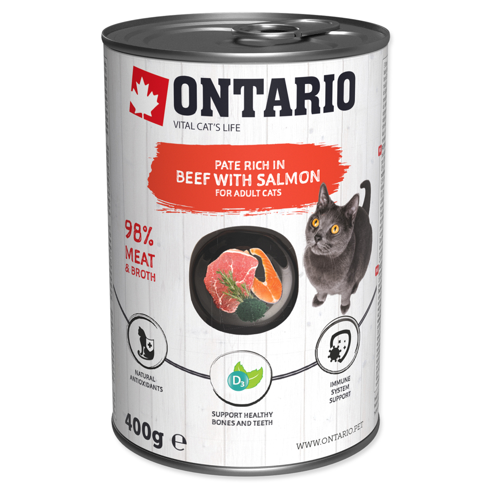 ONTARIO Konzerva hovězí paté s lososem 400 g