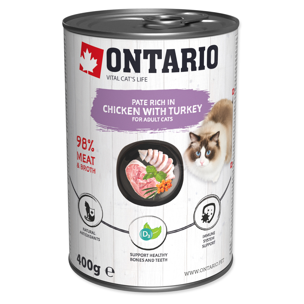 ONTARIO Konzerva kuřecí paté s krůtou 400 g