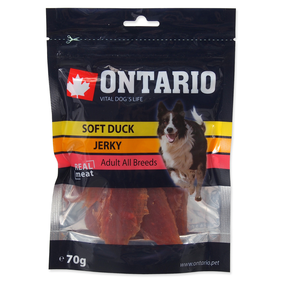 ONTARIO Měkké kachní kousky pro psy 70 g
