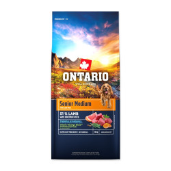 Ontario Senior Medium Lamb & Brown Rice krmivo 12 kg