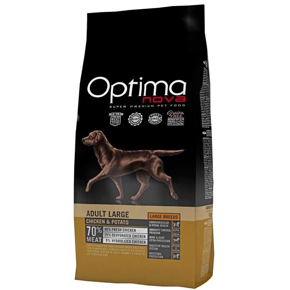 OPTIMAnova Dog Adult Large Chicken & Potato GF 12 kg