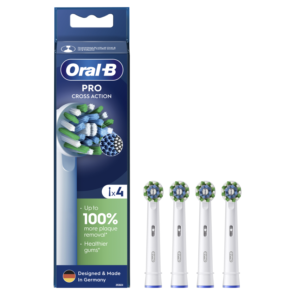 ORAL-B EB 50-4 PRO Cross Action Kartáčkové hlavy 4 kusy