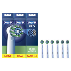 ORAL-B EB 50-6 PRO Cross Action Kartáčkové hlavy 6 kusů