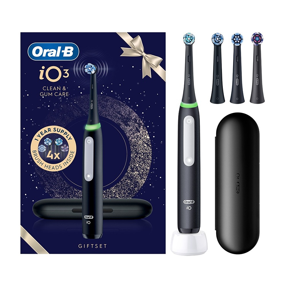 ORAL-B Elektrický zubní kartáček iO3 + 4 náhradní hlavice + pouzdro
