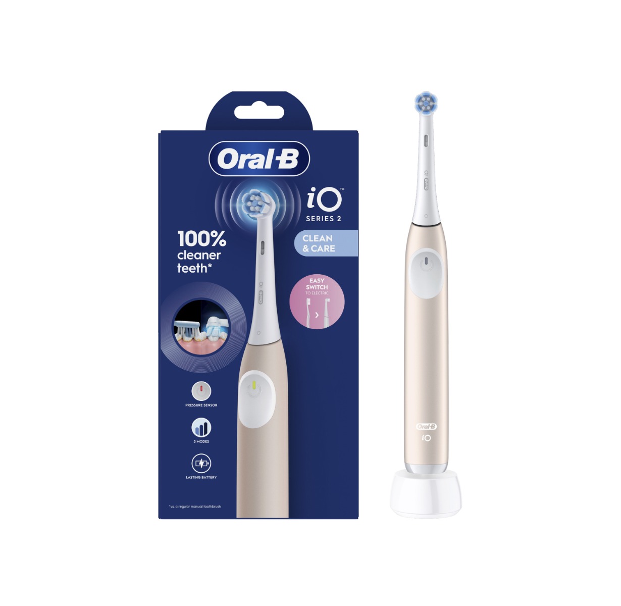Oral-B iO 2 elektrický zubní kartáček světle růžový