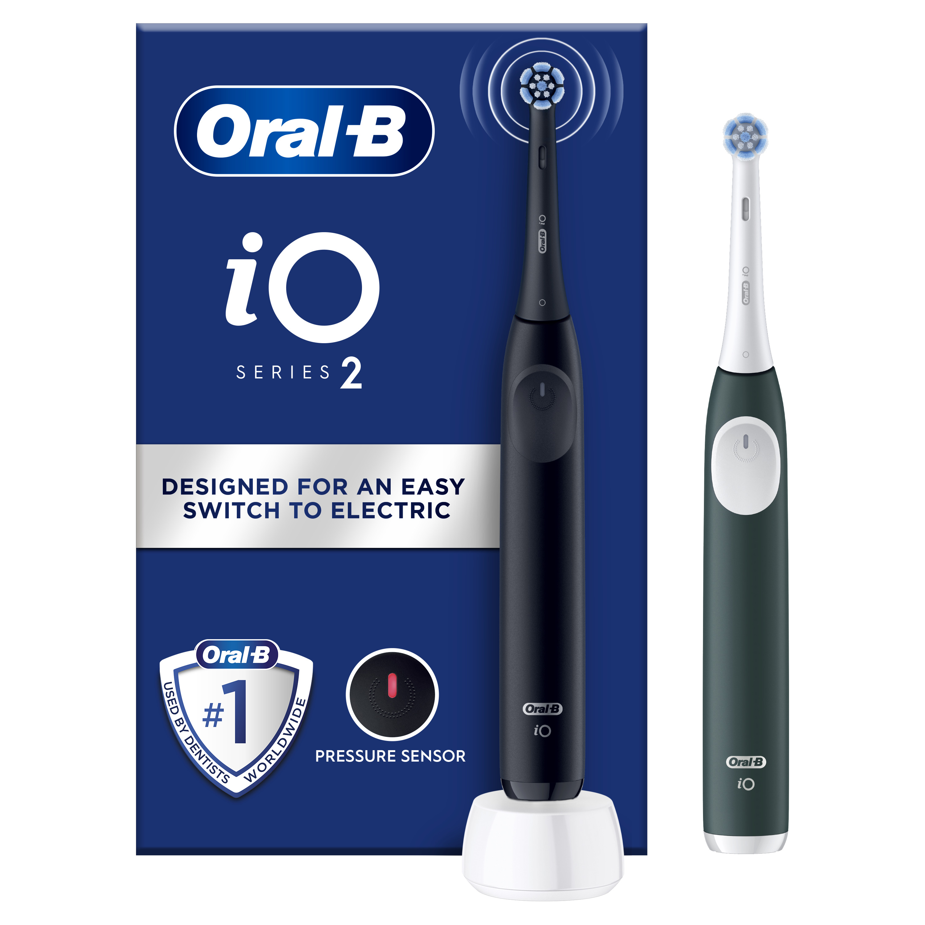 ORAL-B iO 2 Night Black & Forest Green Elektrické zubní kartáčky 2 ks