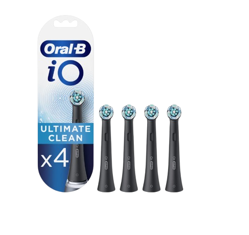 ORAL-B iO Series Ultimate Clean, kartáčkové hlavy, černé 4 ks