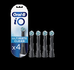 ORAL-B iO Series Ultimate Clean, kartáčkové hlavy, černé 4 ks