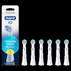 ORAL-B iO Series Ultimate Clean kartáčkové hlavy, bílé 6 ks