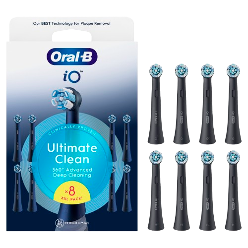 ORAL-B iO Series Ultimate Clean kartáčkové hlavy, černé 8 ks
