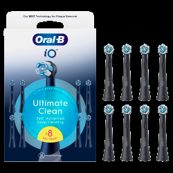 ORAL-B iO Series Ultimate Clean kartáčkové hlavy, černé 8 ks