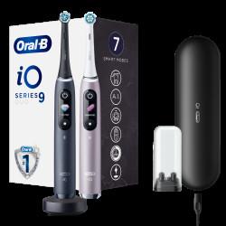Oral-B iO9 Series Duo Black/Rose elektrický zubní kartáček 2 ks