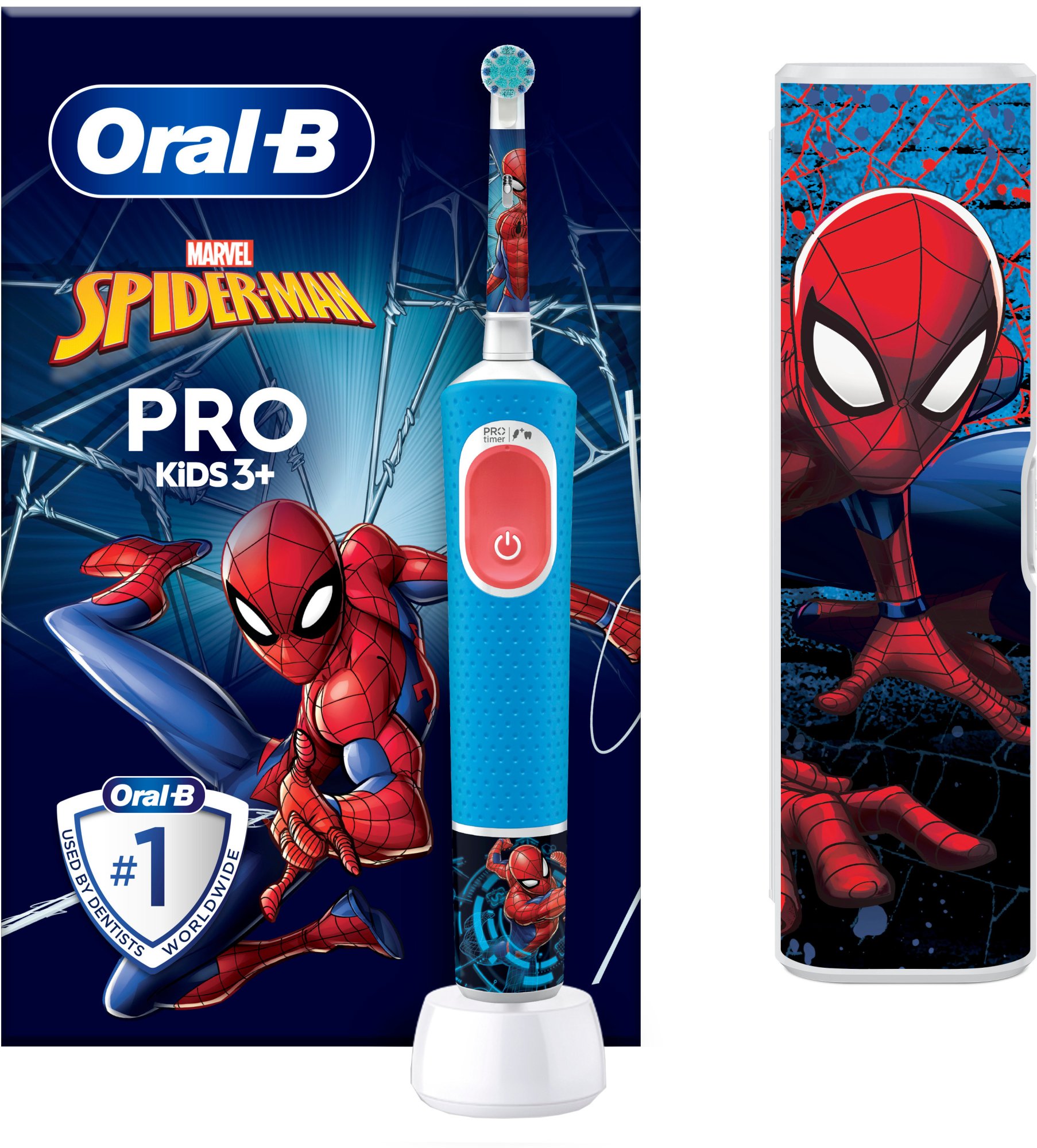 ORAL-B Pro Kids Spiderman elektrický zubní kartáček s designem