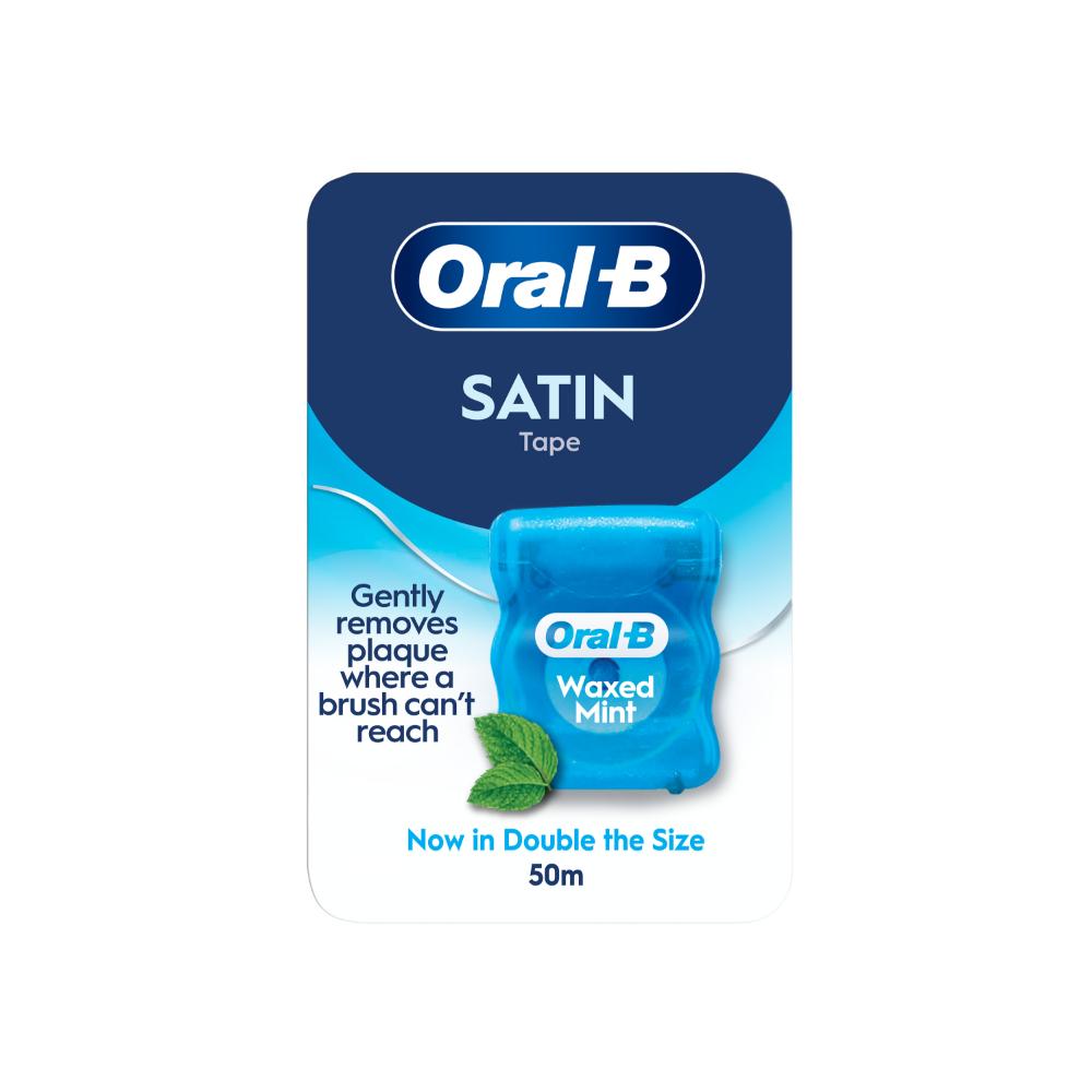 Oral-B Satin Tape voskovaná nit 50 ml mátová