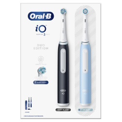 ORAL-B Series iO 3 duo black iceblue elektrické zubní kartáčky 2 kusy
