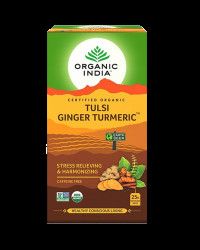 ORGANIC INDIA Tulsi kurkuma a zázvor BIO 25 sáčků 25 ks