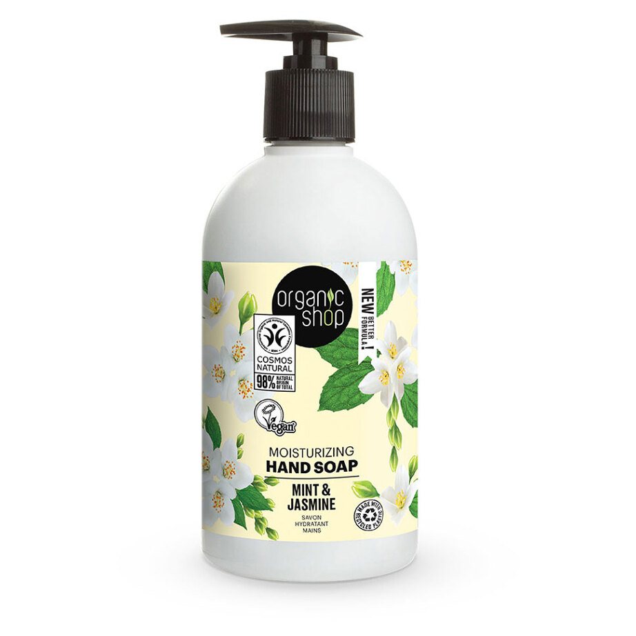 ORGANIC SHOP Hydratační mýdlo na ruce Mátový jasmín 500 ml