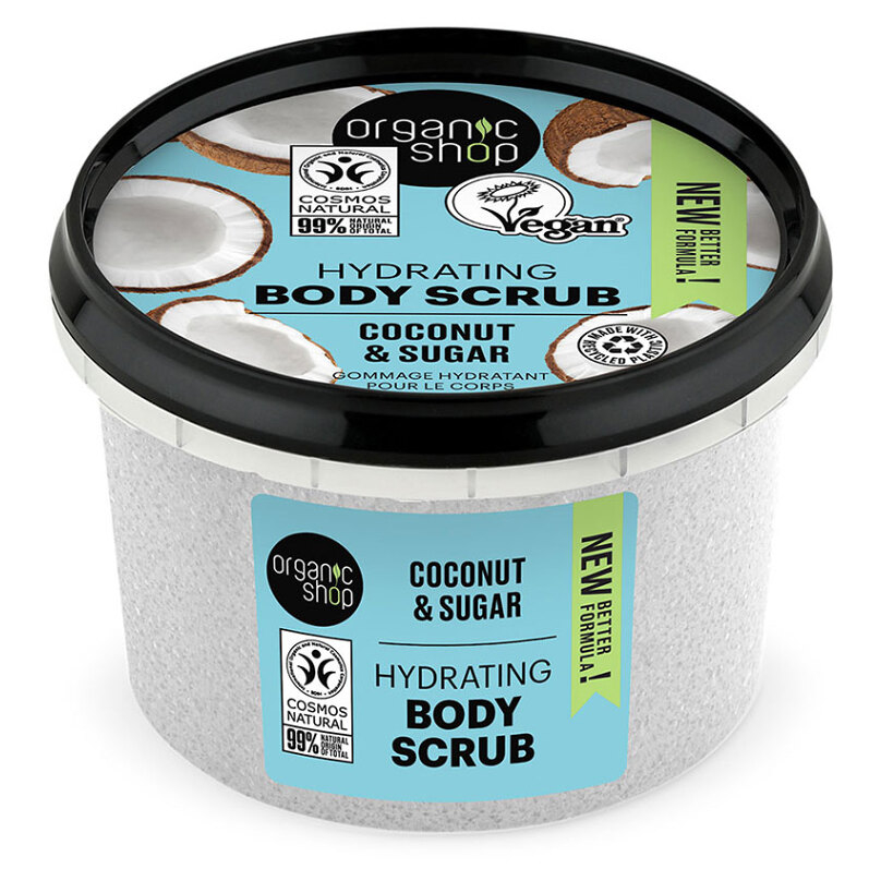 ORGANIC SHOP Hydratační tělový peeling Kokos a cukr 250 ml