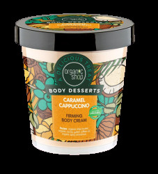 ORGANIC SHOP Karamelové cappuccino Zpevňující tělový krém 450 ml