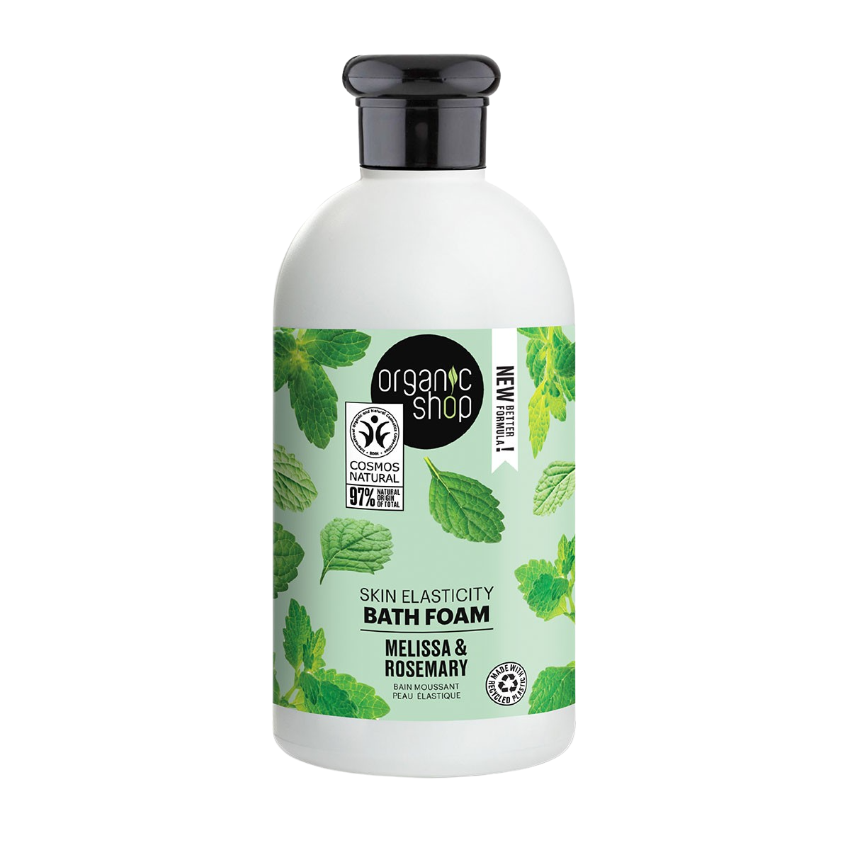 ORGANIC SHOP Koupelová pěna pro pružnost pokožky Meduňka a rozmarýn 500 ml