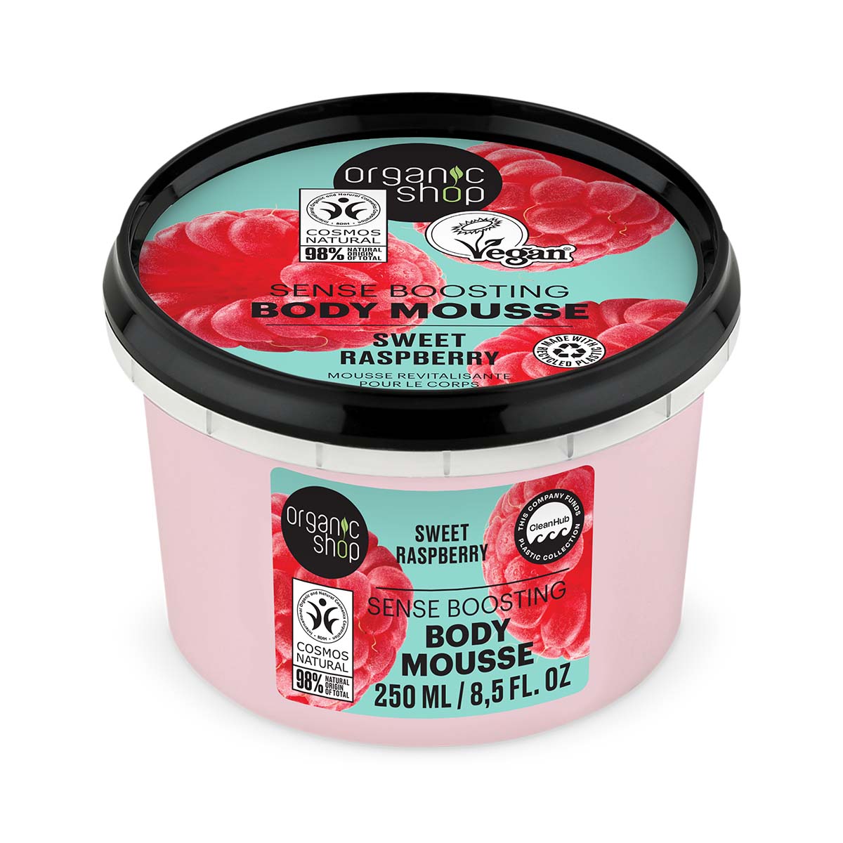 Organic Shop Mix&Match Povzbuzující tělová pěna Sladká malina 250 ml