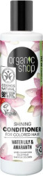 ORGANIC SHOP Rozjasňující kondicionér pro barvené vlasy Leknín a amarant 280 ml