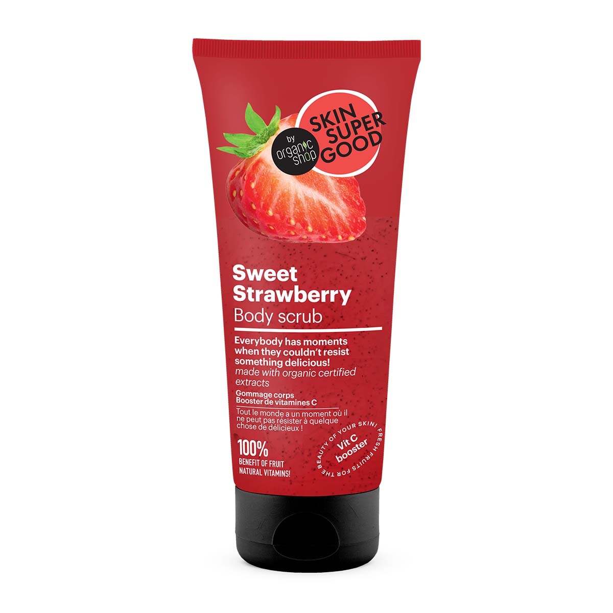 Organic Shop Skin Super Good Tělový peeling Sladká jahoda 200 ml