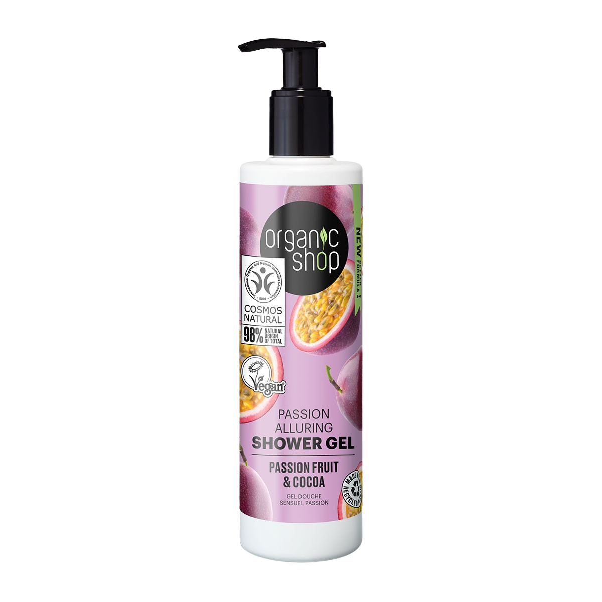 ORGANIC SHOP Svůdný sprchový gel Maracuja a kakao 280 ml
