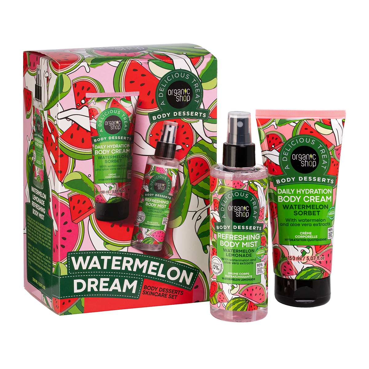 Organic Shop Watermelon Dream Body Desserts Skincare set 2 ks