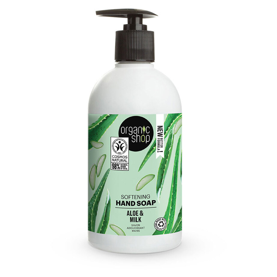 ORGANIC SHOP Změkčující mýdlo na ruce Barbadoská aloe 500 ml