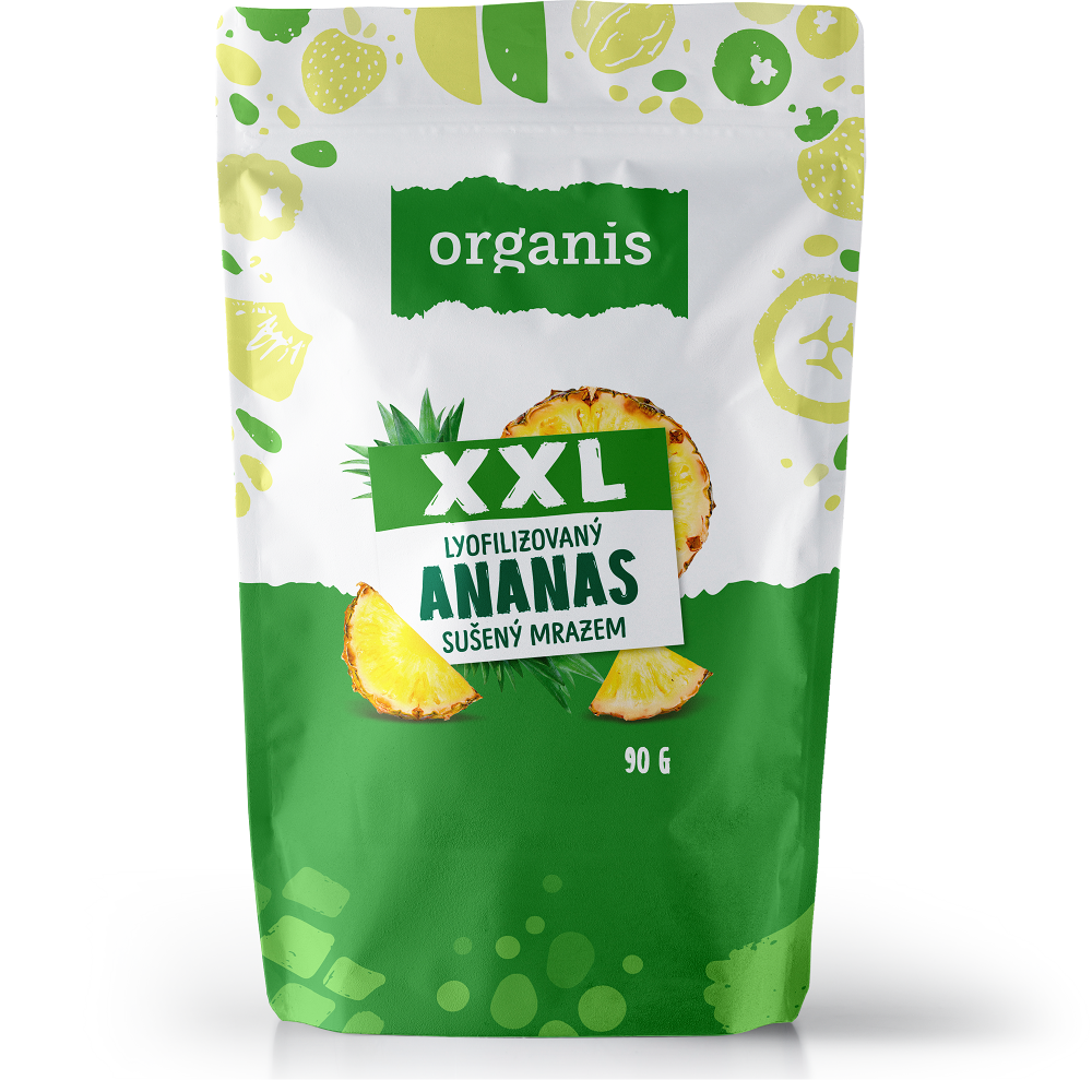 ORGANIS Ananas sušený mrazem XXL 90 g