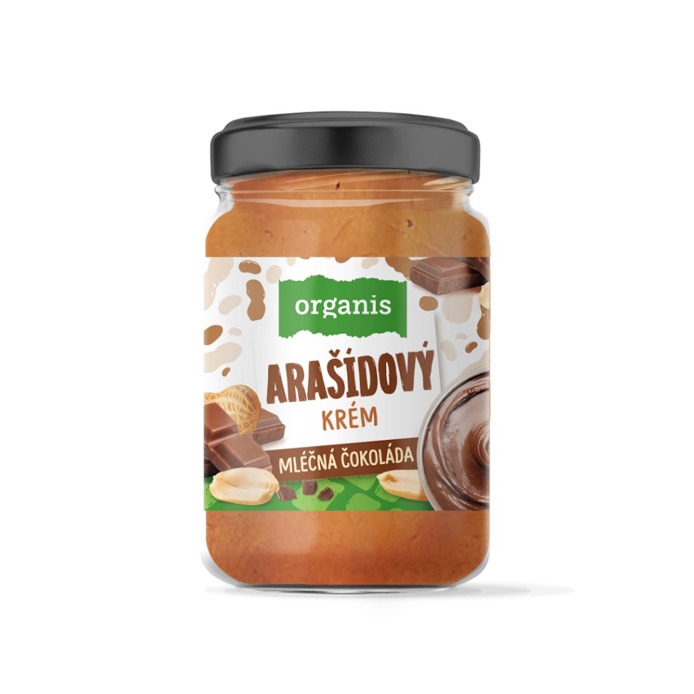 ORGANIS Arašídový krém s mléčnou čokoládou 920 g
