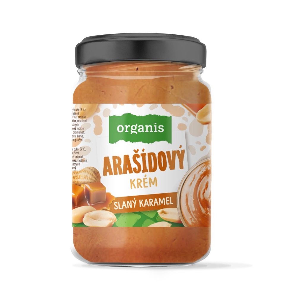 Organis Arašídový krém Slaný karamel 920 g